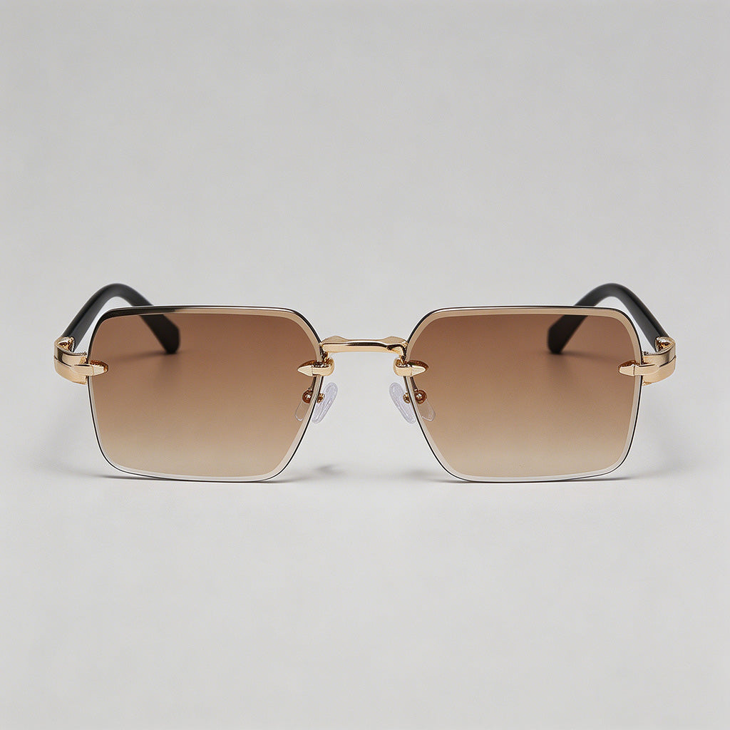 Metal Rimless Square Sunglasse - Shopdayla Wholesale - #8290