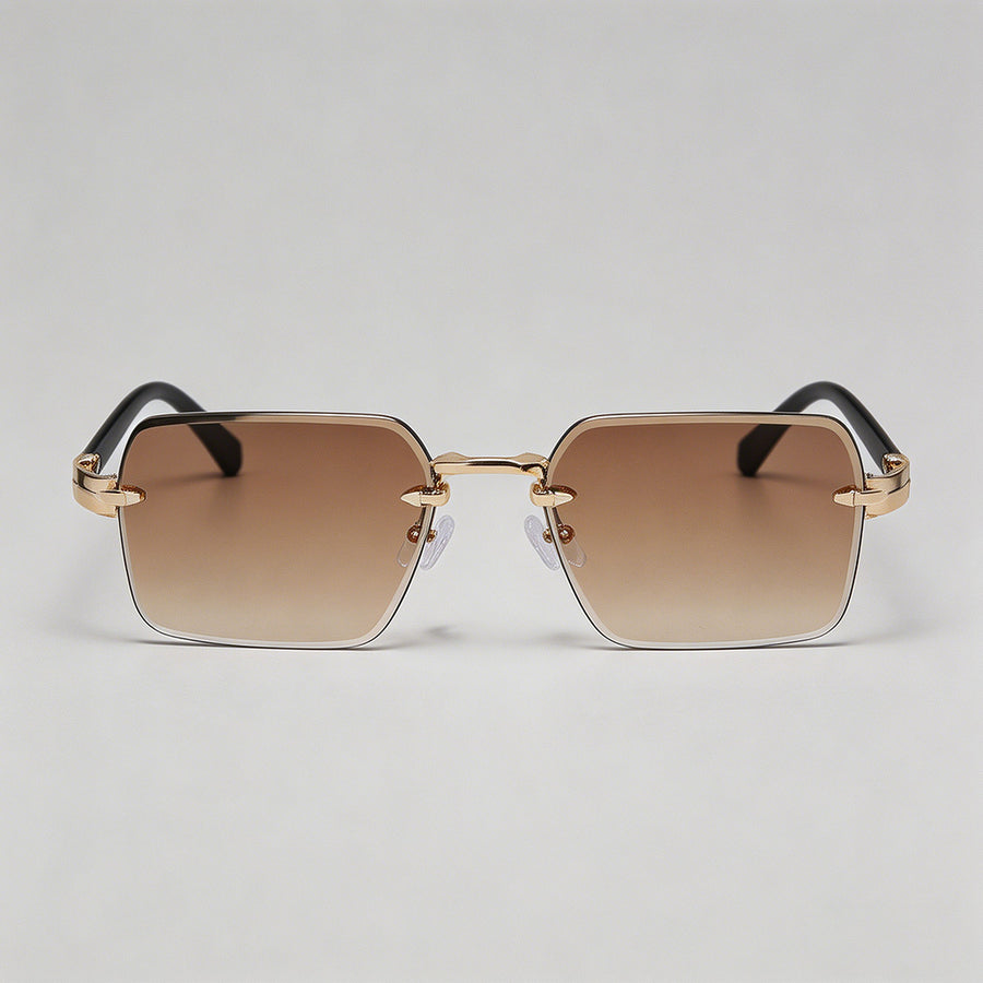 Metal Rimless Square Sunglasse - Shopdayla Wholesale - #8290