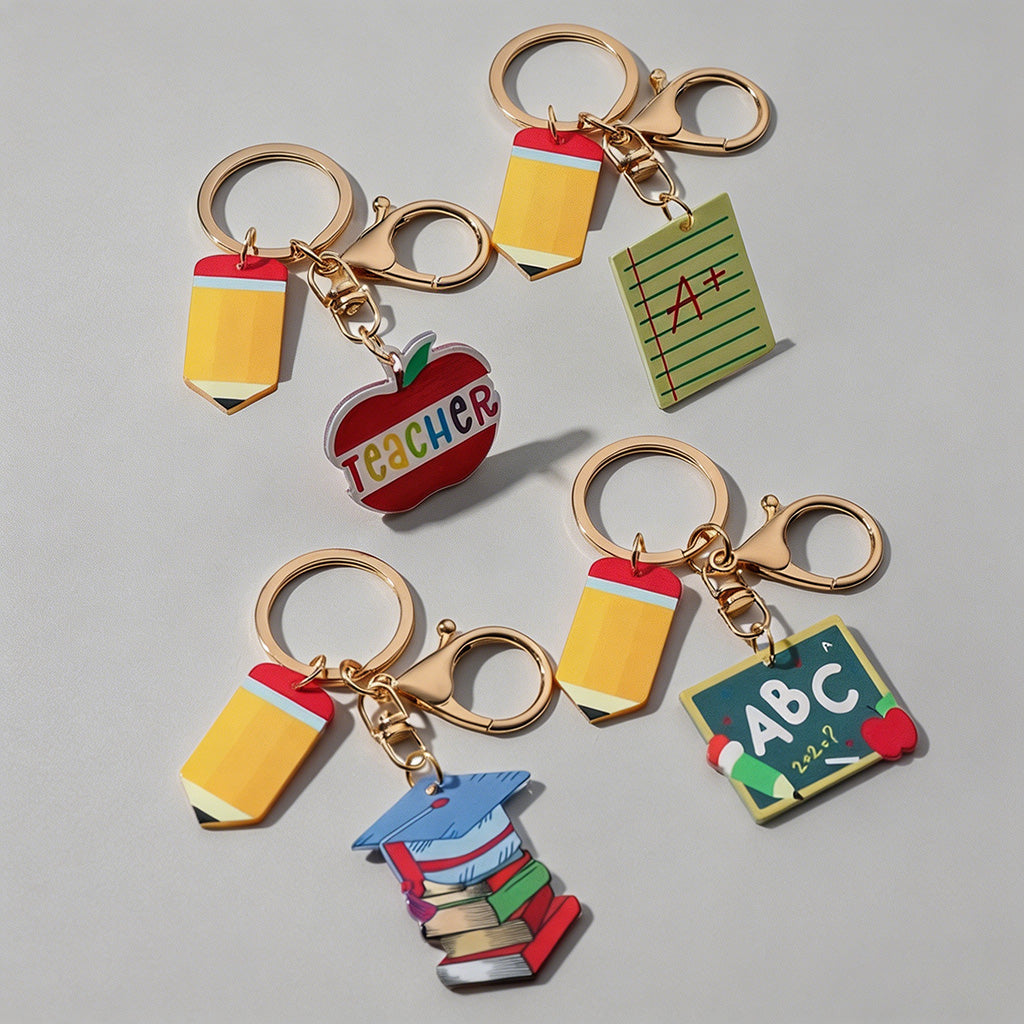 Teacher Themed Keychain Set - Shopdayla Wholesale - #6402