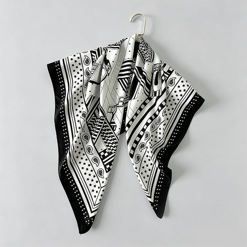 Animal‑Stripe Print Large Squa - Shopdayla Wholesale - #5042