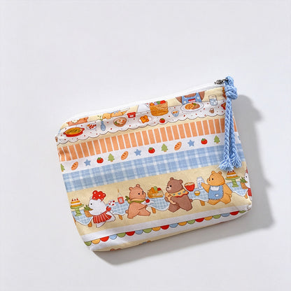 Cake Bunny Printed Fabric Pouch