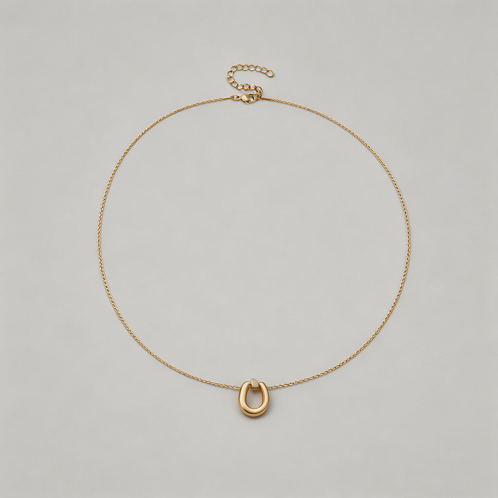 Open Shape Snake Chain Necklac - Shopdayla Wholesale - #9778