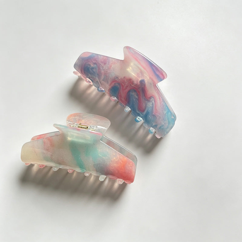 Gradient Cloud Texture Hair Claw
