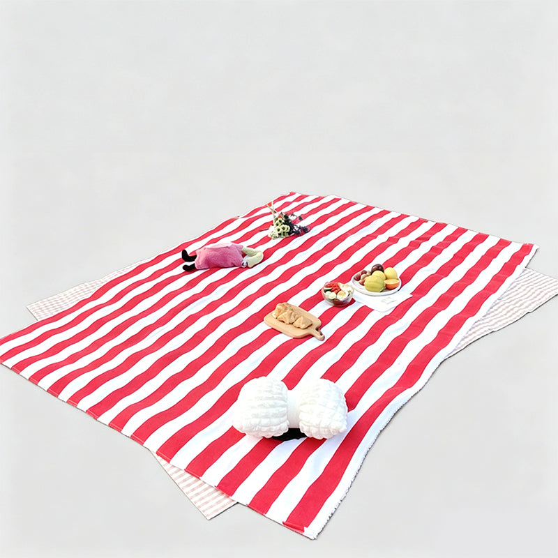 Durable PVC Polyester Portable Striped Outdoor Picnic Blanket