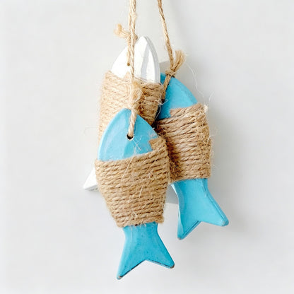 Wooden Fish Hanging Wall Ornament