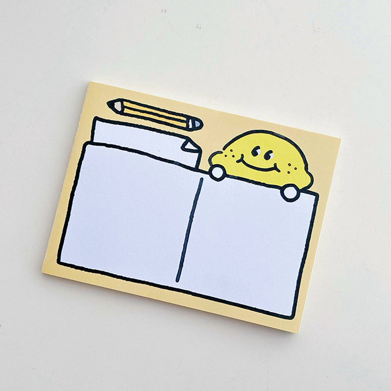 Lemon Graphic Non‑Sticky Notes
