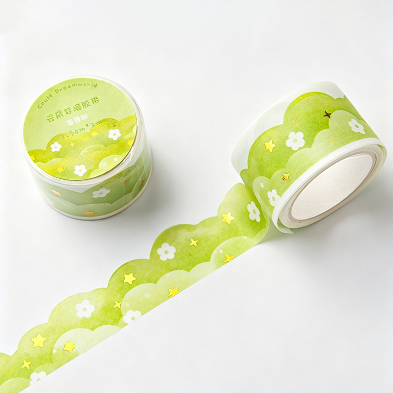 Die Cut Cloud Print Washi Tape