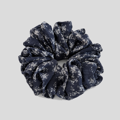 Floral Fabric Hair Scrunchie