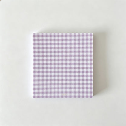 Plaid Grid Non‑Sticky Notes