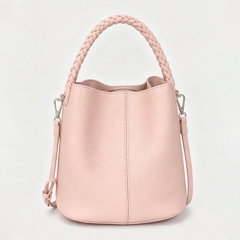 Color Block Bucket Handbag