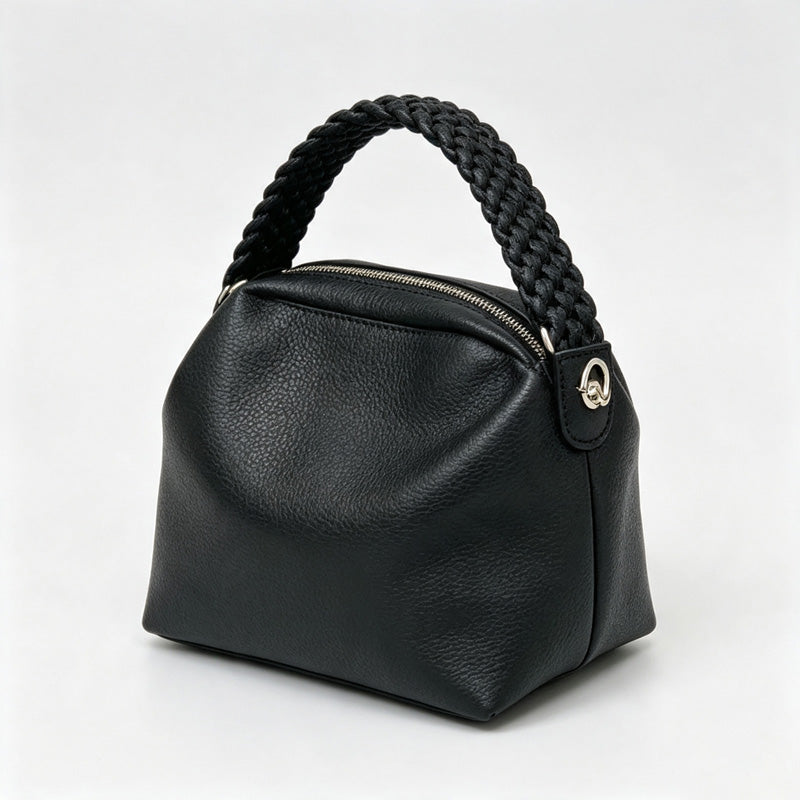 Braided Handle Pouch Bag