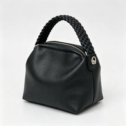 Braided Handle Pouch Bag