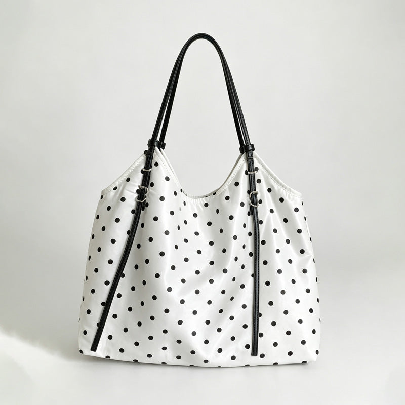 Polka Dot Drawstring Tote