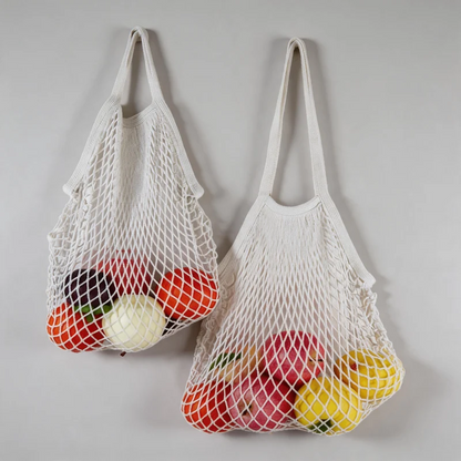 Pastel Hollow-out Mesh Shoulder Bag