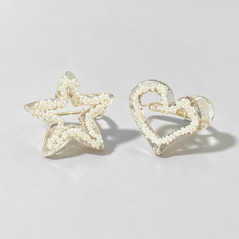 Elegant Modern Pearlescent Hea - Shopdayla Wholesale - #5938