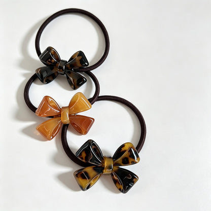 Acetate Bow Hair Elastic Hair Tie