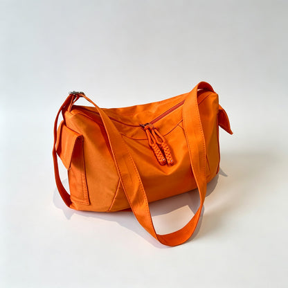 Canvas Drawstring Crossbody Bag