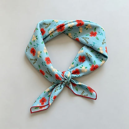 Printed Neck Head Square Scarf