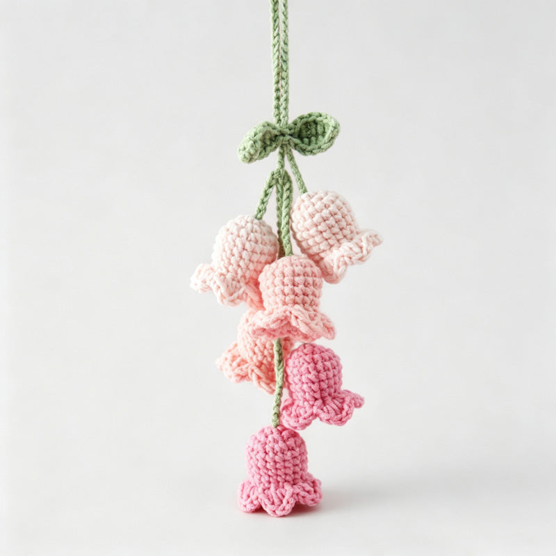 Knitted Lily of the Valley Hanger Charm