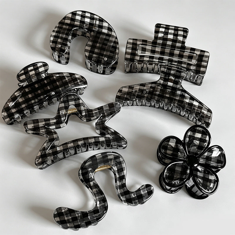 Refined Transparent Black Plai - Shopdayla Wholesale - #4642