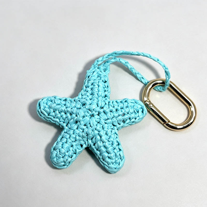 Crochet Starfish Bag Charm