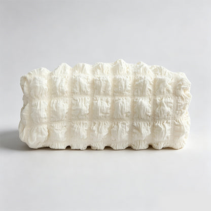 Bubble Grid Textured Fabric Tissue Storage Box