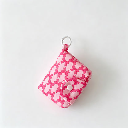 Multi Compartment Canvas Coin Pouch