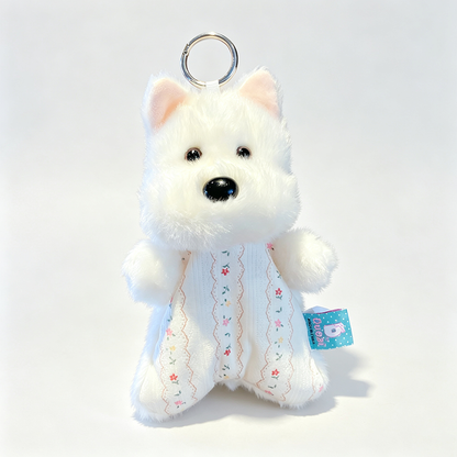 Plush Dog Pouch Keychain