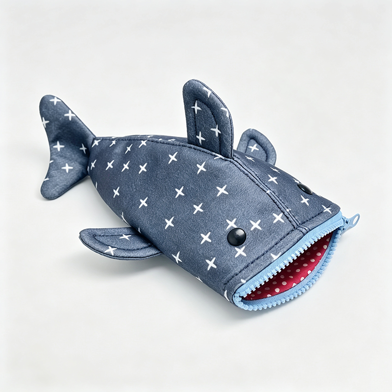 Shark‑Shaped Pencil Case
