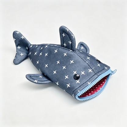 Shark‑Shaped Pencil Case