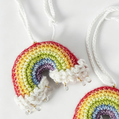 Rainbow Crochet Hanger Charm
