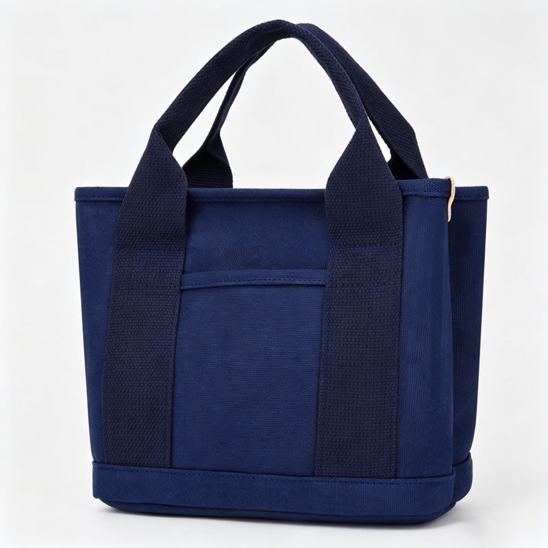 Solid Color Canvas Handle Bag