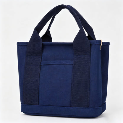 Solid Color Canvas Handle Bag