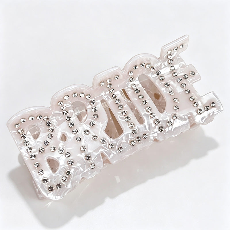 Bride Word Claw Clip