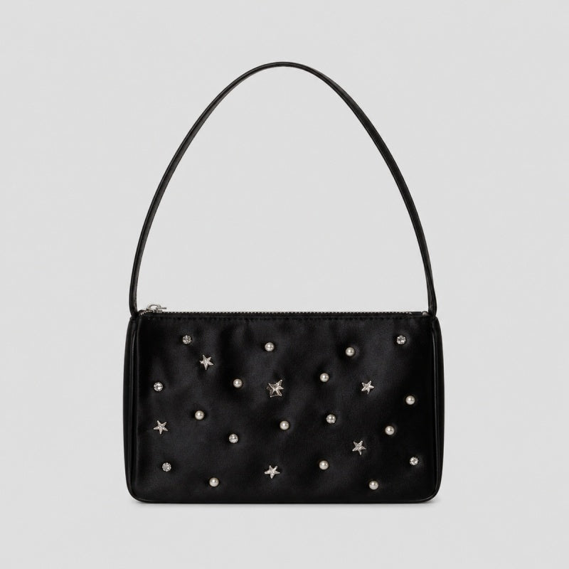 Pearl Stud Handle Bag