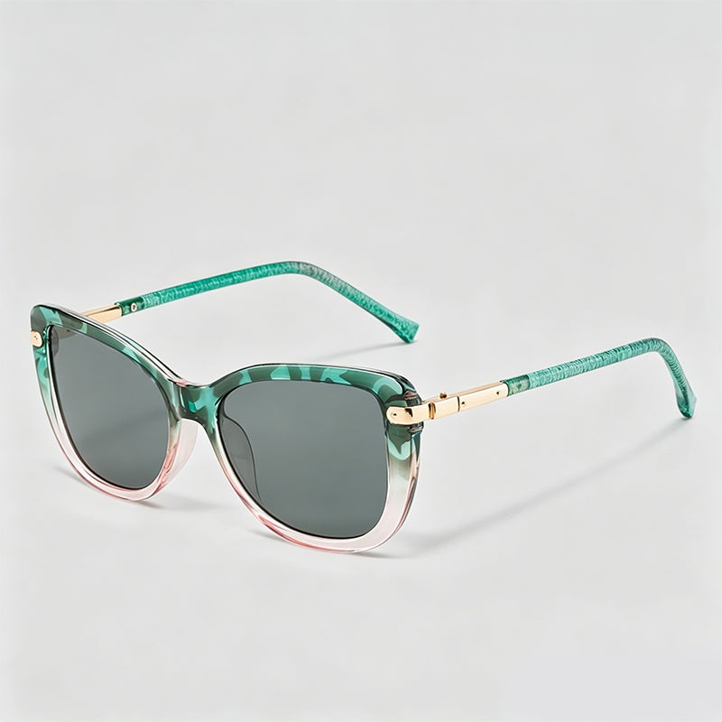 Cat Eye Retro Two-Tone Sunglasses