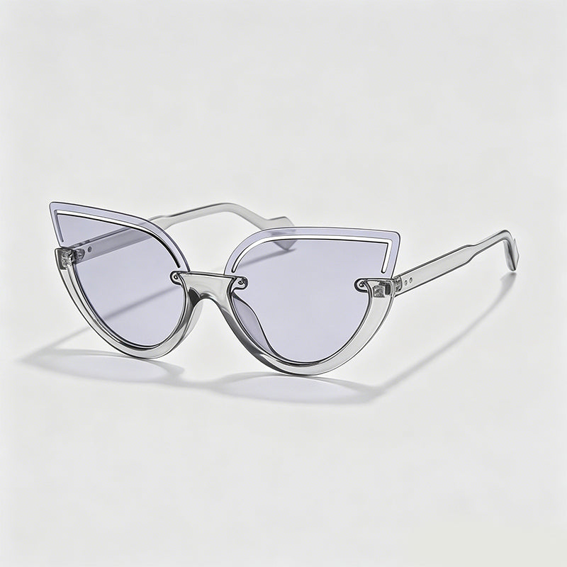 Hollow Cutout Cat Eye Women Sunglasses