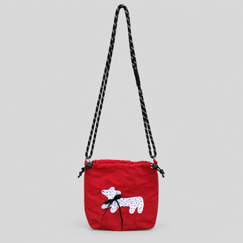 Nylon Drawstring Crossbody Bag
