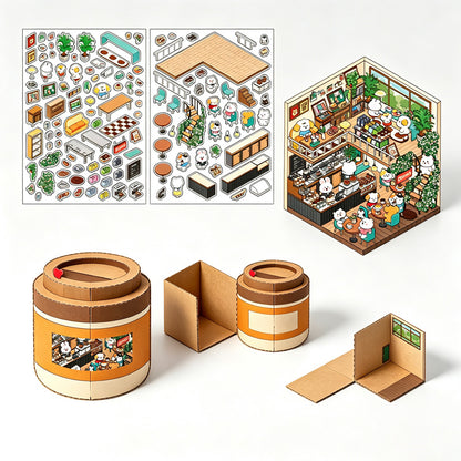2.5D Scene Building Stickers