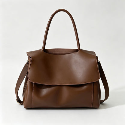 Layered Flap Shoulder Crossbody Bag