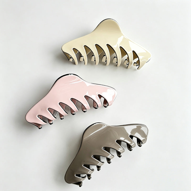 Large Solid Color Hair Claw Clip