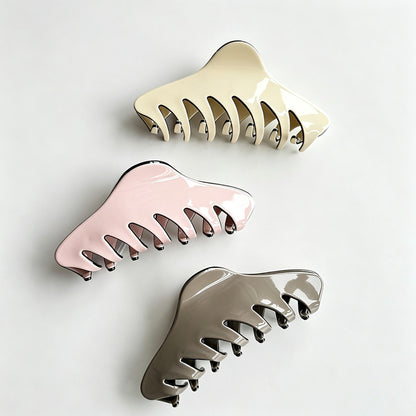 Large Solid Color Hair Claw Clip