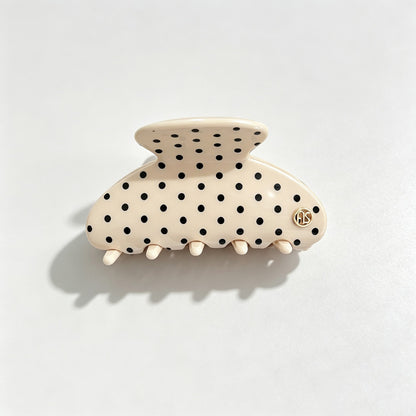 Polka Dots Fan Shaped Hair Claw