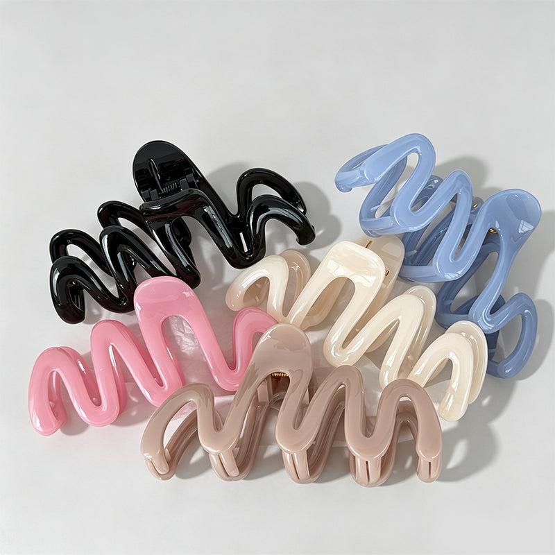 Large Wave Pattern Shark Claw - Shopdayla Wholesale - #4738