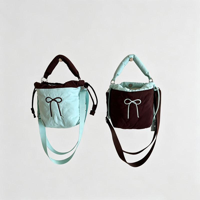 Bow Drawstring Shoulder Crossbody Bags