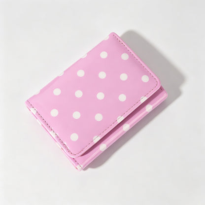 Polka‑Dot PU Small Wallet