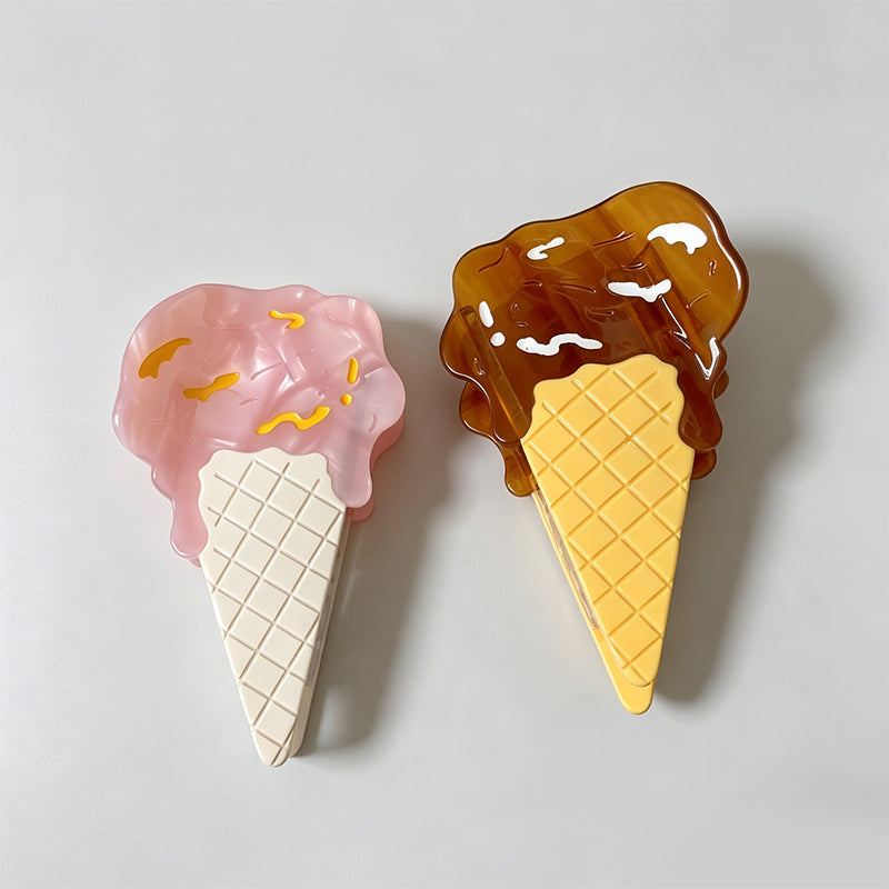 Fun Ice Cream Cone Hair Claw - Shopdayla Wholesale - #4578