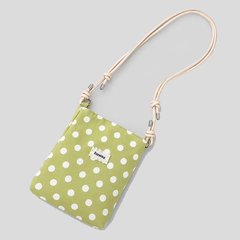 Polka Dot Print Crossbody Bag
