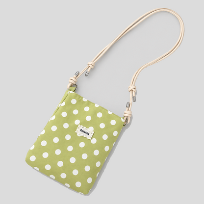 Polka Dot Print Crossbody Bag