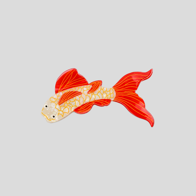 Koi Fish Acetate Hair Claw